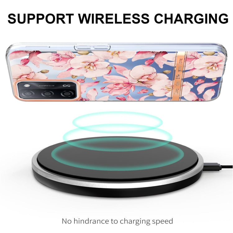 For OPPO A55 5G / A53S 5G / A54 4G / A16 / A54S 4G Flowers and Plants Series IMD TPU Phone Case