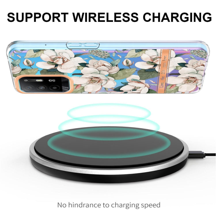 For OPPO A94 5G Flowers and Plants Series IMD TPU Phone Case