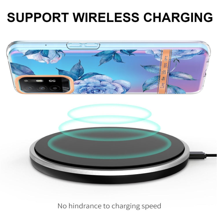 For OPPO A94 5G Flowers and Plants Series IMD TPU Phone Case