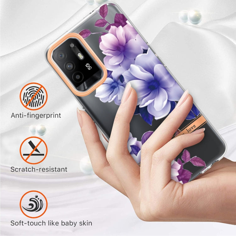 For OPPO A94 5G Flowers and Plants Series IMD TPU Phone Case