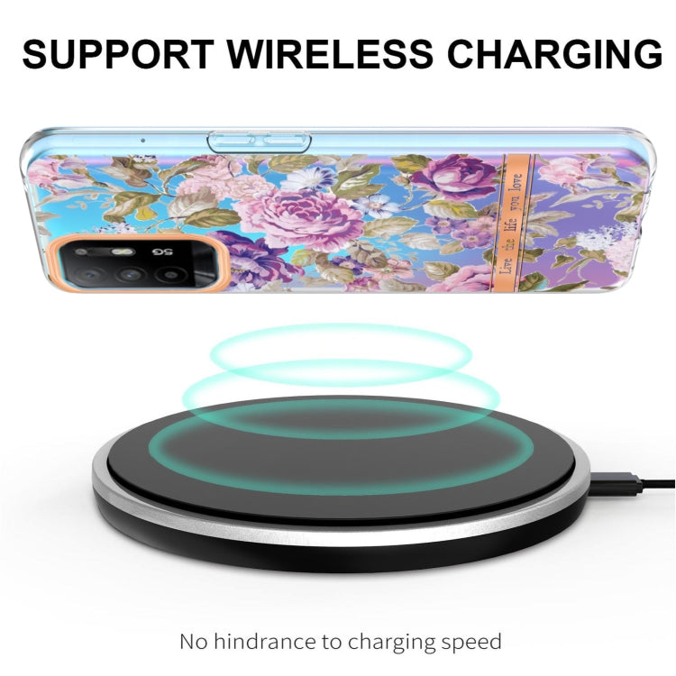 For OPPO A94 5G Flowers and Plants Series IMD TPU Phone Case