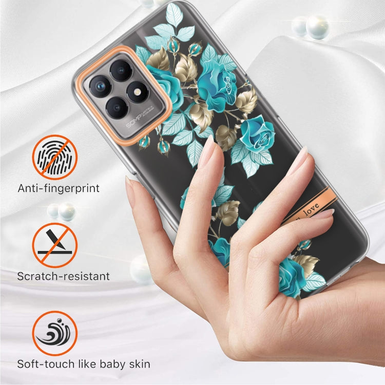 For OPPO Realme 8i Flowers and Plants Series IMD TPU Phone Case