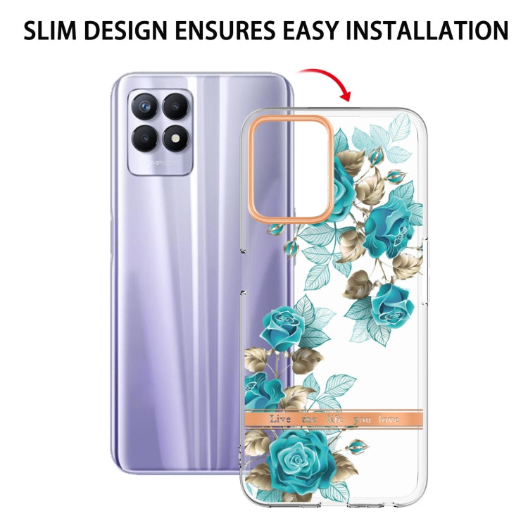 For OPPO Realme 8i Flowers and Plants Series IMD TPU Phone Case