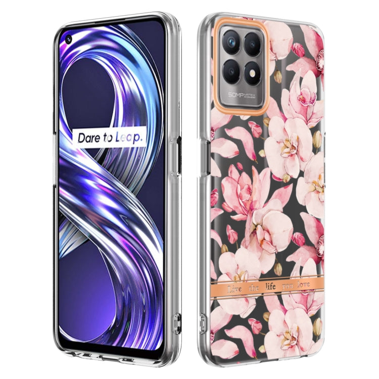 For OPPO Realme 8i Flowers and Plants Series IMD TPU Phone Case