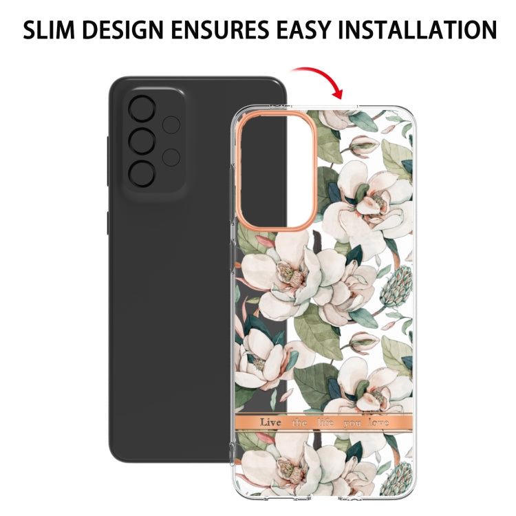 For Samsung Galaxy A33 5G Flowers and Plants Series IMD TPU Phone Case