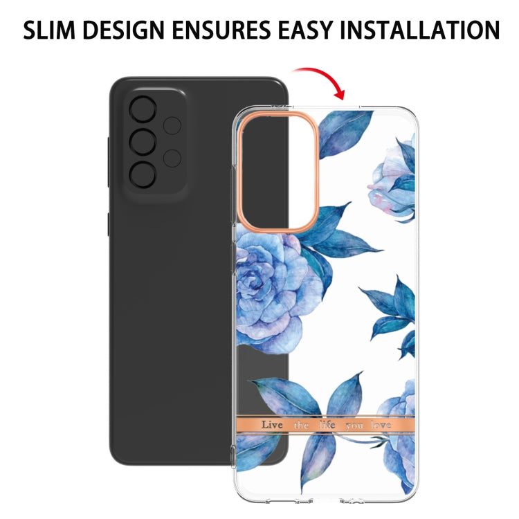 For Samsung Galaxy A33 5G Flowers and Plants Series IMD TPU Phone Case