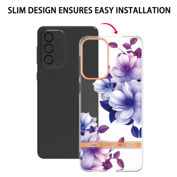 For Samsung Galaxy A33 5G Flowers and Plants Series IMD TPU Phone Case