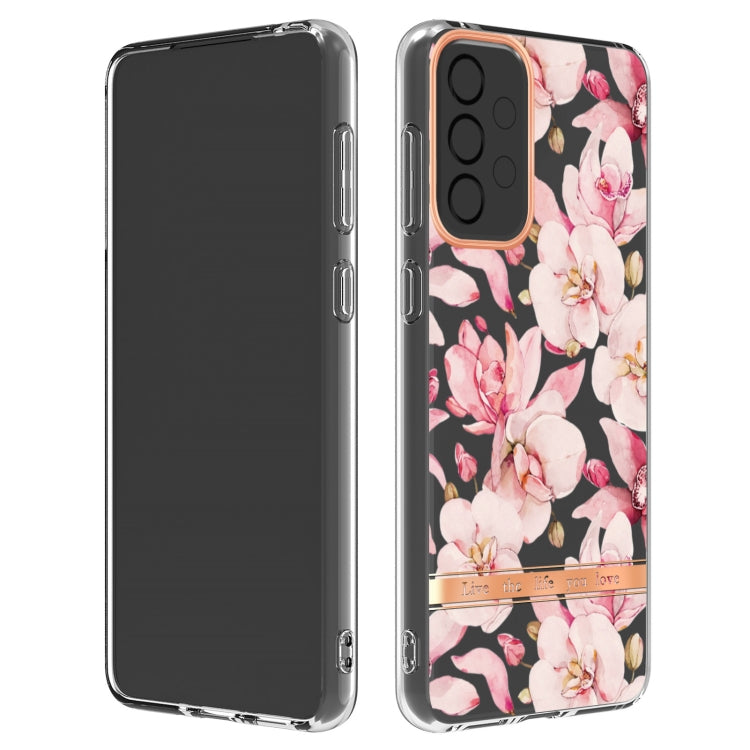 For Samsung Galaxy A33 5G Flowers and Plants Series IMD TPU Phone Case