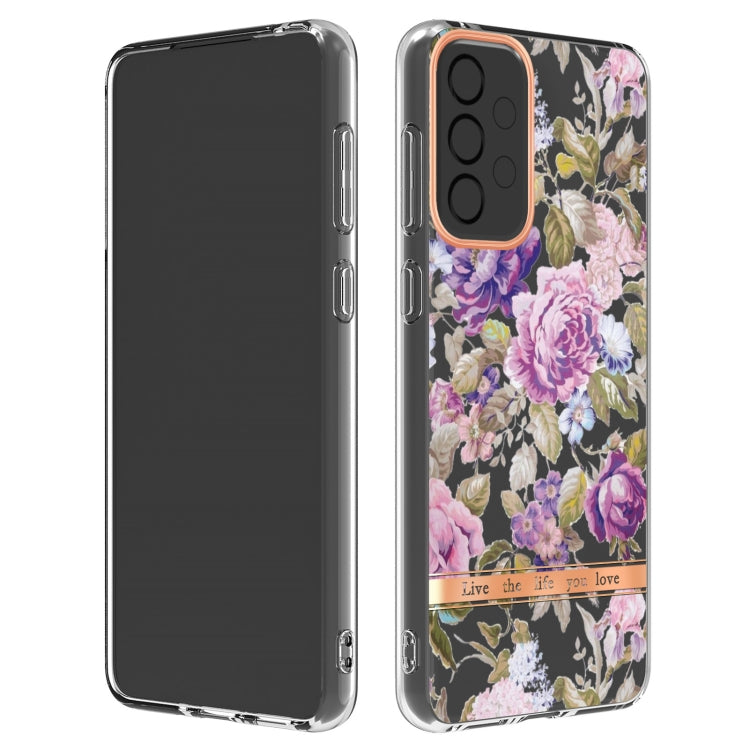 For Samsung Galaxy A33 5G Flowers and Plants Series IMD TPU Phone Case