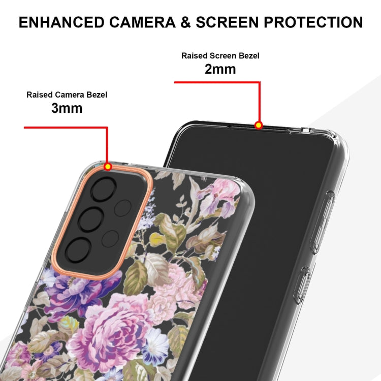 For Samsung Galaxy A33 5G Flowers and Plants Series IMD TPU Phone Case