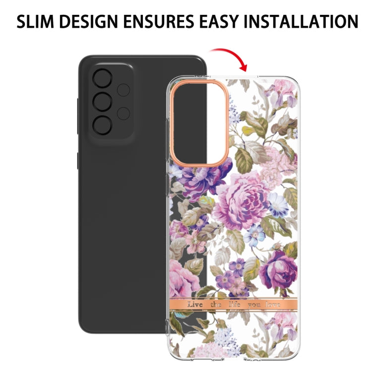 For Samsung Galaxy A33 5G Flowers and Plants Series IMD TPU Phone Case