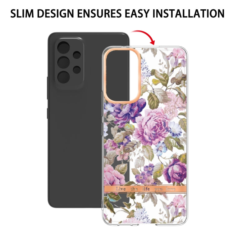 For Samsung Galaxy A53 5G Flowers and Plants Series IMD TPU Phone Case