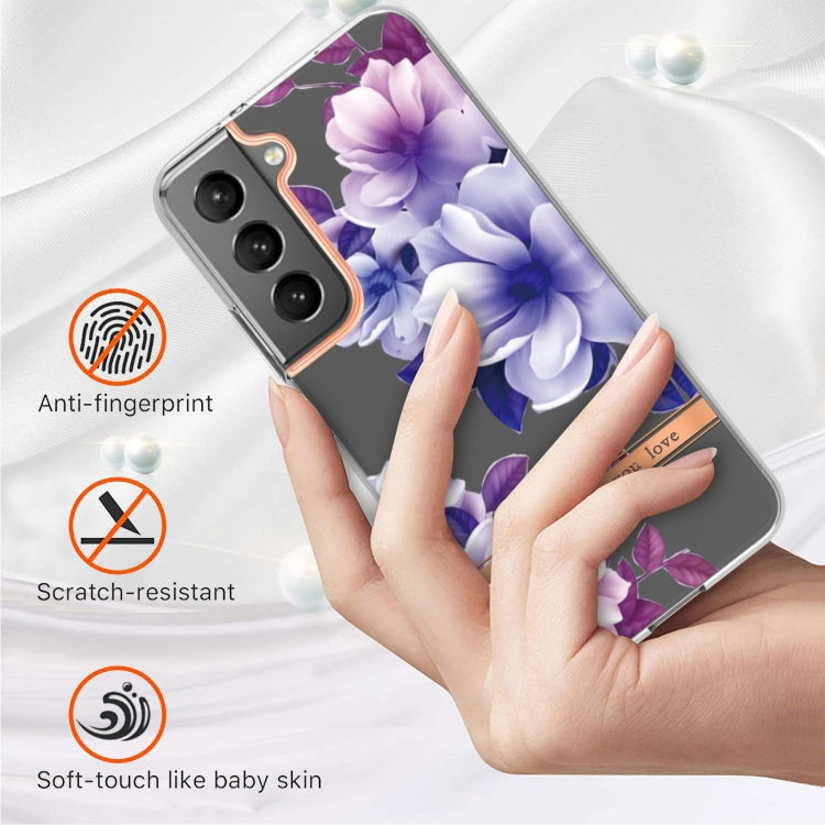 For Samsung Galaxy S22 Flowers and Plants Series IMD TPU Phone Case