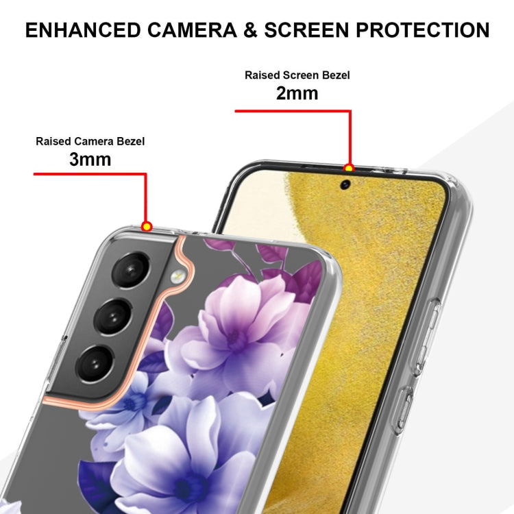 For Samsung Galaxy S22 Flowers and Plants Series IMD TPU Phone Case