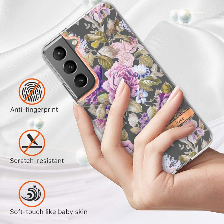 For Samsung Galaxy S22 Flowers and Plants Series IMD TPU Phone Case