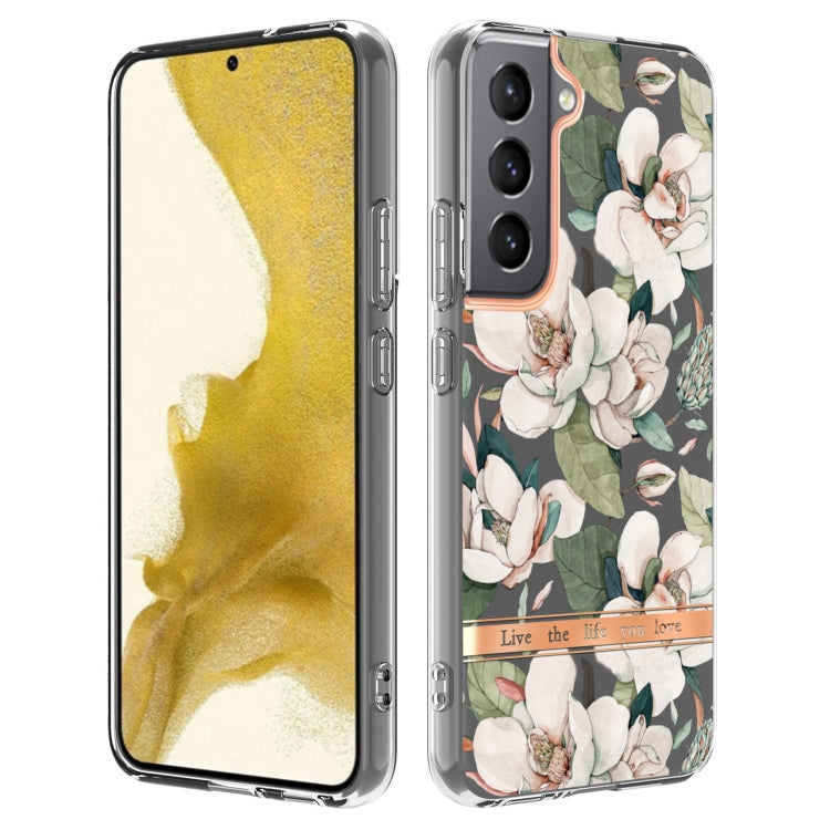 For Samsung Galaxy S22+ Flowers and Plants Series IMD TPU Phone Case