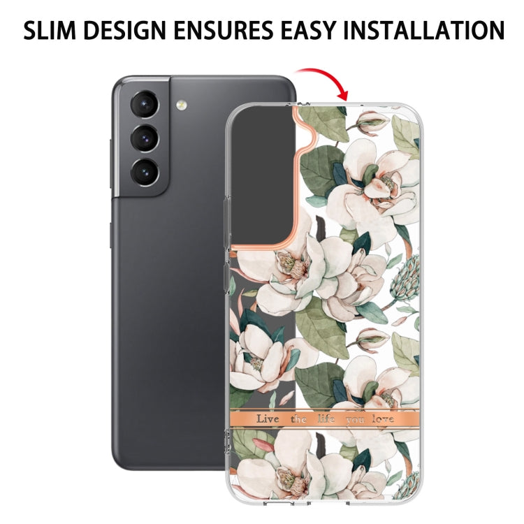 For Samsung Galaxy S22+ Flowers and Plants Series IMD TPU Phone Case