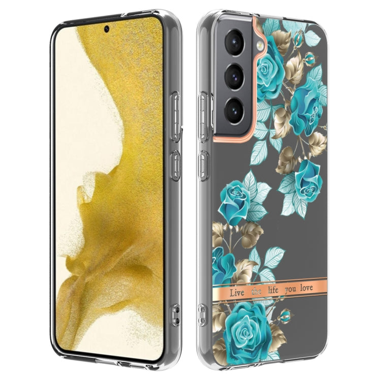 For Samsung Galaxy S22+ Flowers and Plants Series IMD TPU Phone Case