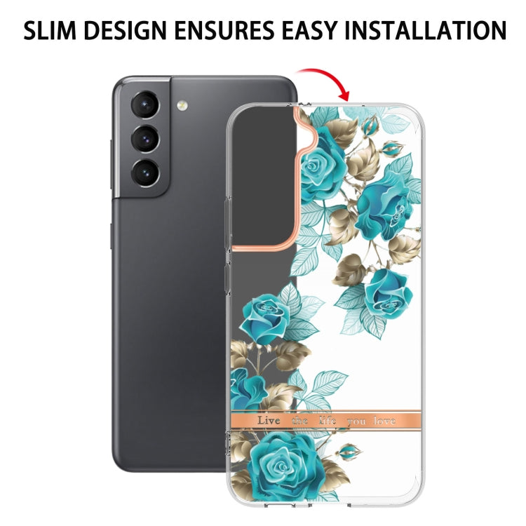For Samsung Galaxy S22+ Flowers and Plants Series IMD TPU Phone Case