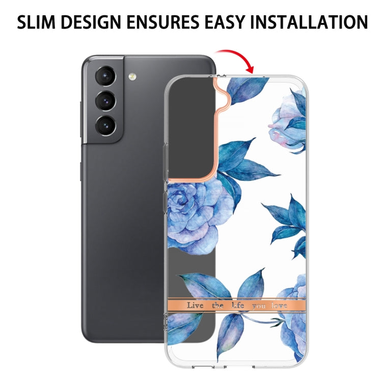 For Samsung Galaxy S22+ Flowers and Plants Series IMD TPU Phone Case