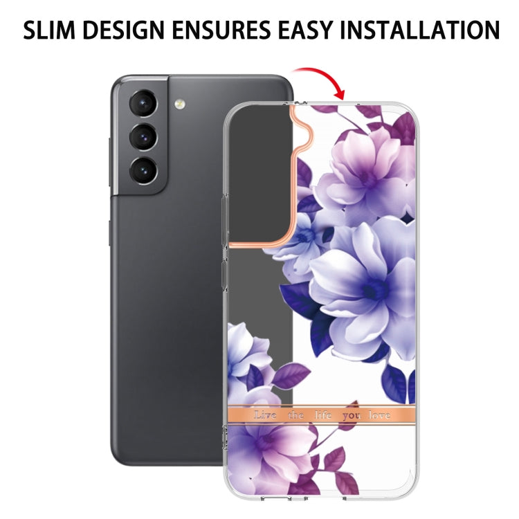 For Samsung Galaxy S22+ Flowers and Plants Series IMD TPU Phone Case