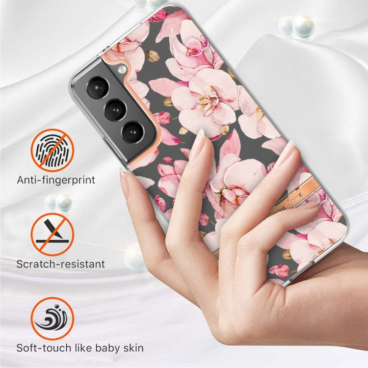 For Samsung Galaxy S22+ Flowers and Plants Series IMD TPU Phone Case
