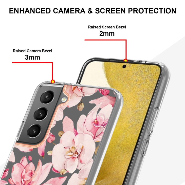 For Samsung Galaxy S22+ Flowers and Plants Series IMD TPU Phone Case