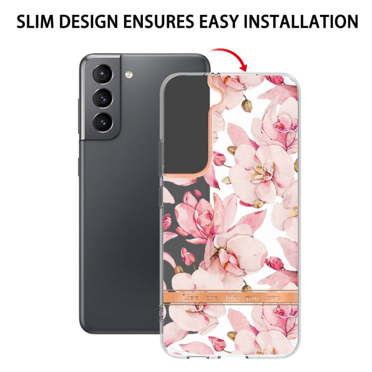 For Samsung Galaxy S22+ Flowers and Plants Series IMD TPU Phone Case