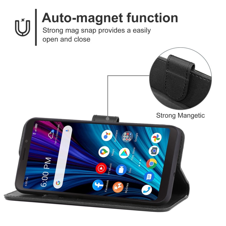 Leather Phone Case For TCL A3X
