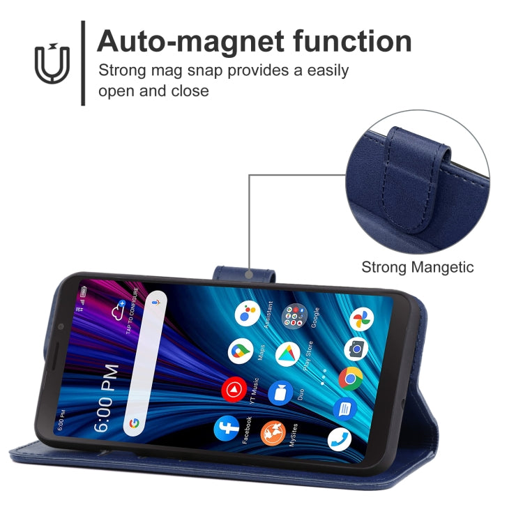 Leather Phone Case For TCL A3X