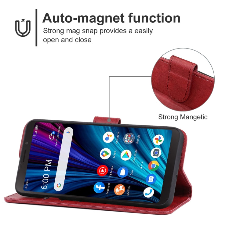 Leather Phone Case For TCL A3X