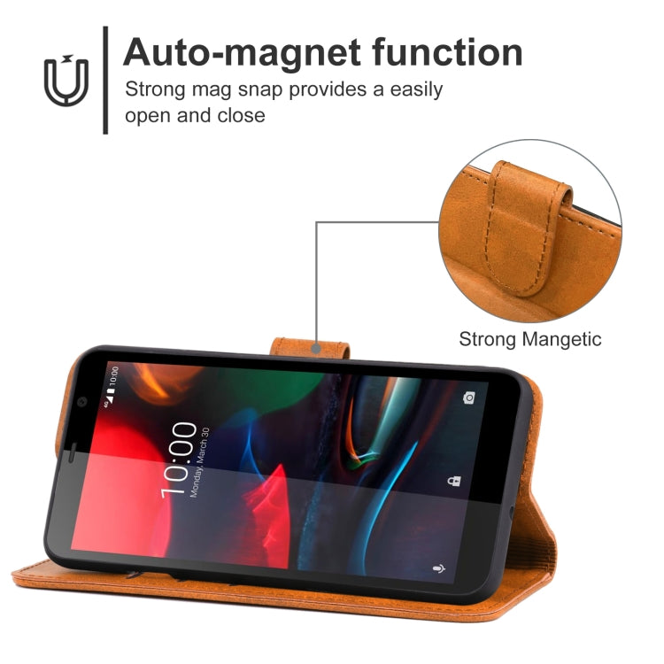 Leather Phone Case For Vodafone Smart E11