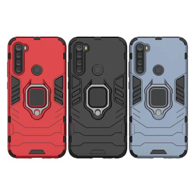 For Xiaomi Redmi Note 8T PC + TPU Shockproof Protective Case with Magnetic Ring Holder