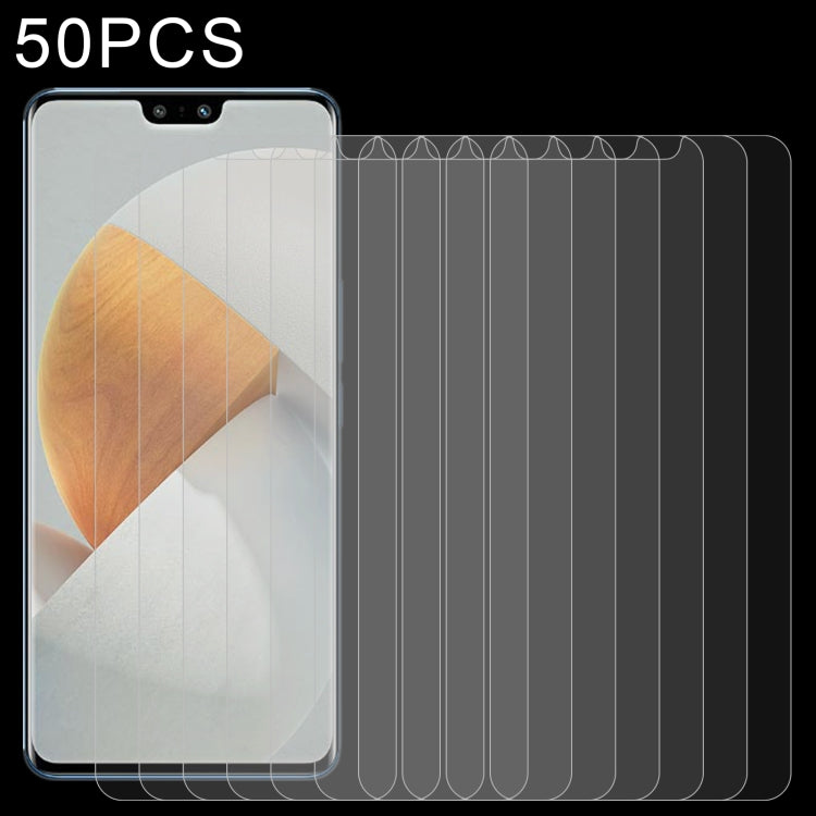 50 PCS 0.26mm 9H 2.5D Tempered Glass Film For vivo S12 Pro / V23 Pro