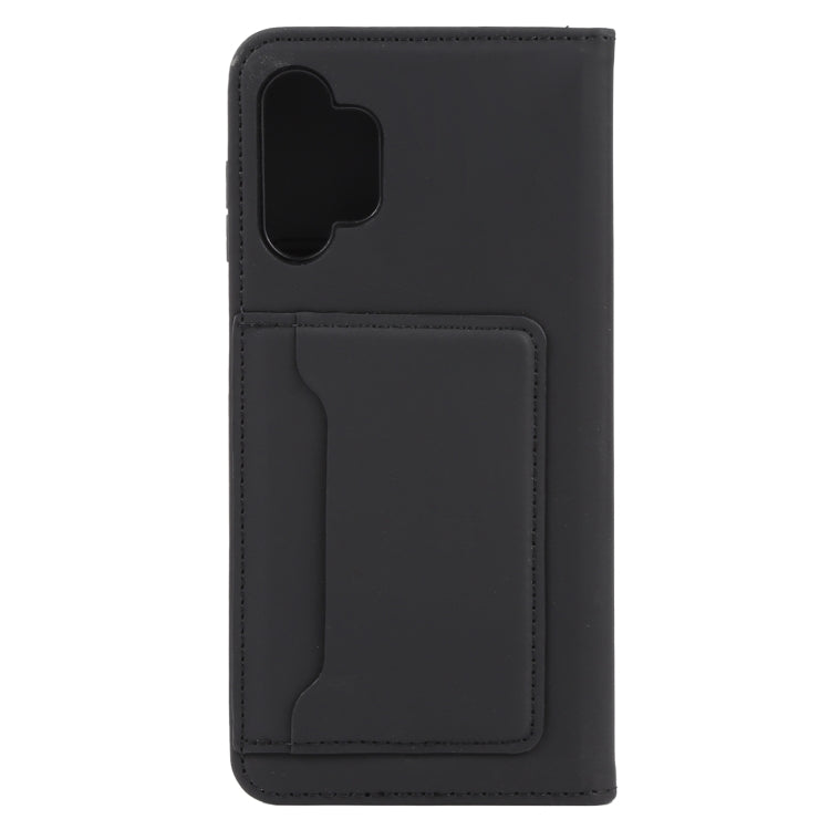 For Samsung Galaxy A13 4G Strong Magnetism Liquid Feel Leather Phone Case