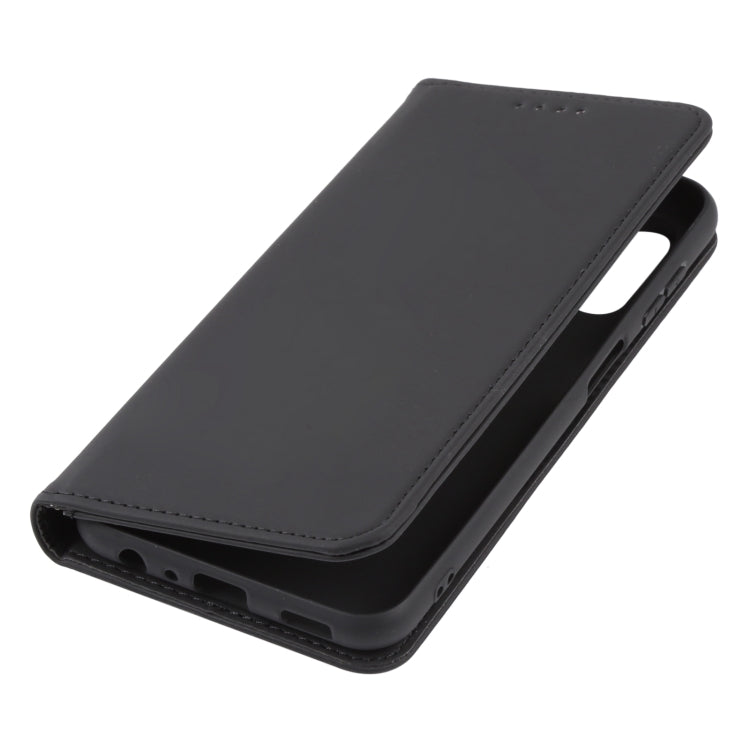 For Samsung Galaxy A13 4G Strong Magnetism Liquid Feel Leather Phone Case