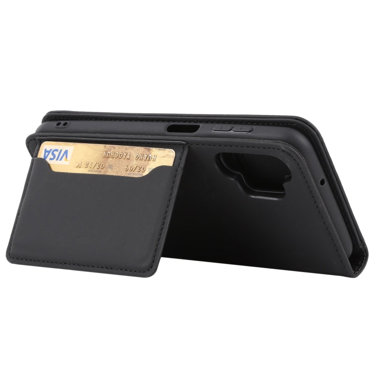 For Samsung Galaxy A13 4G Strong Magnetism Liquid Feel Leather Phone Case