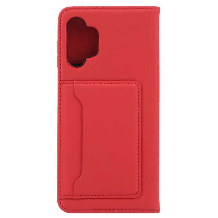 For Samsung Galaxy A13 4G Strong Magnetism Liquid Feel Leather Phone Case
