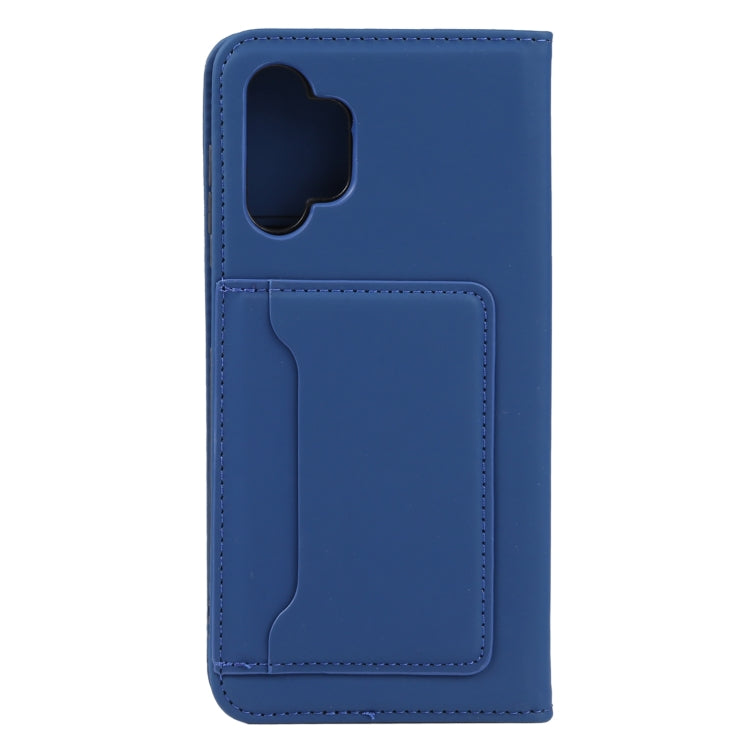 For Samsung Galaxy A13 4G Strong Magnetism Liquid Feel Leather Phone Case