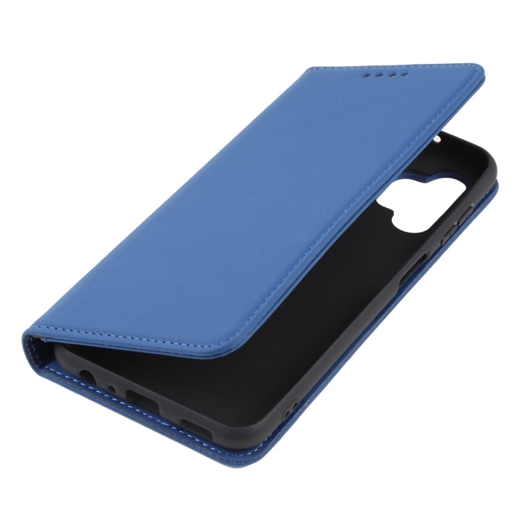 For Samsung Galaxy A13 4G Strong Magnetism Liquid Feel Leather Phone Case