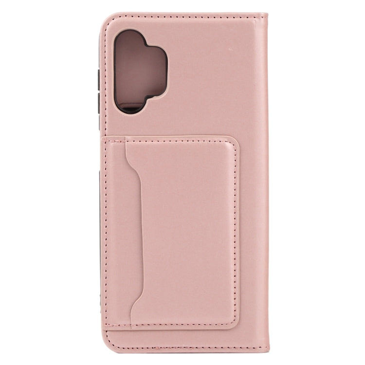 For Samsung Galaxy A13 4G Strong Magnetism Liquid Feel Leather Phone Case