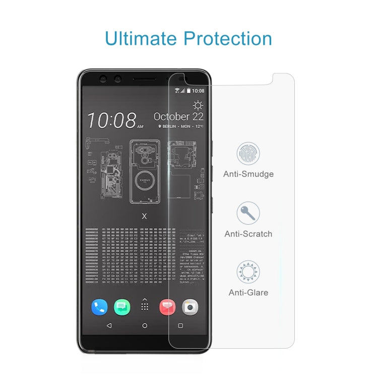 10 PCS 0.26mm 9H 2.5D Tempered Glass Film For HTC Exodus 1