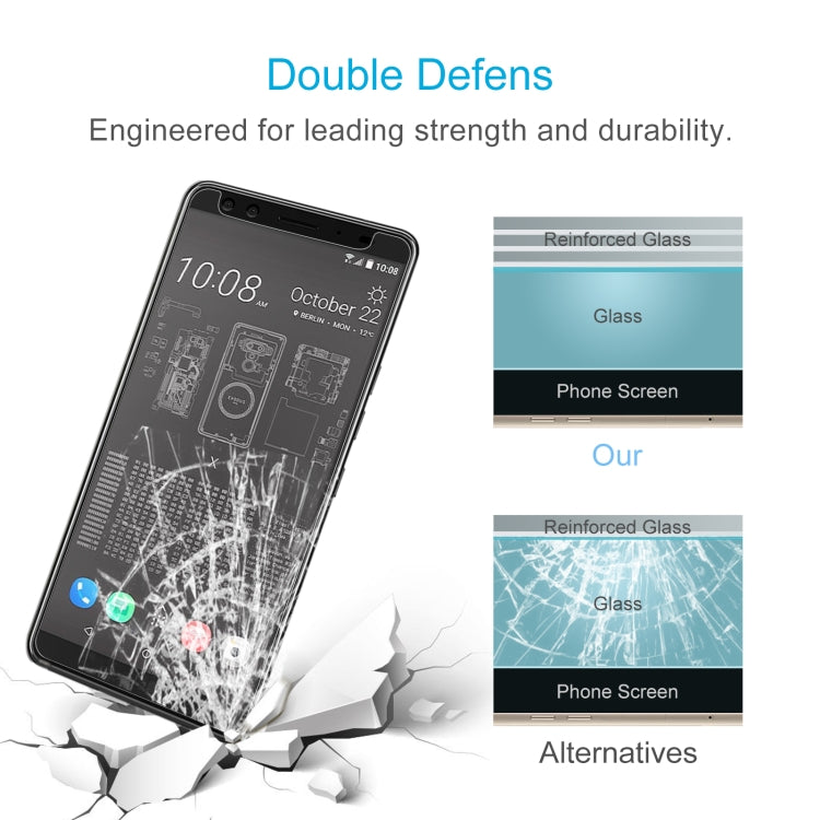 10 PCS 0.26mm 9H 2.5D Tempered Glass Film For HTC Exodus 1