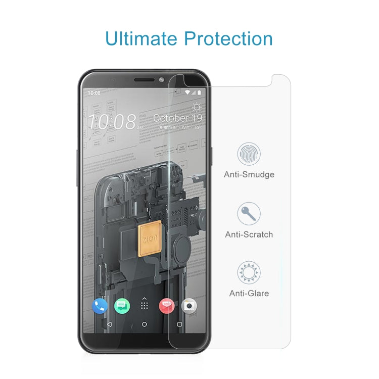 50 PCS 0.26mm 9H 2.5D Tempered Glass Film For HTC Exodus 1s