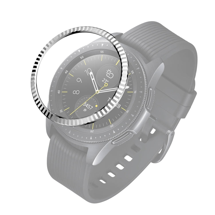 For Samsung Galaxy Watch 42mm Batch Flower Stainless Steel Bezel Ring