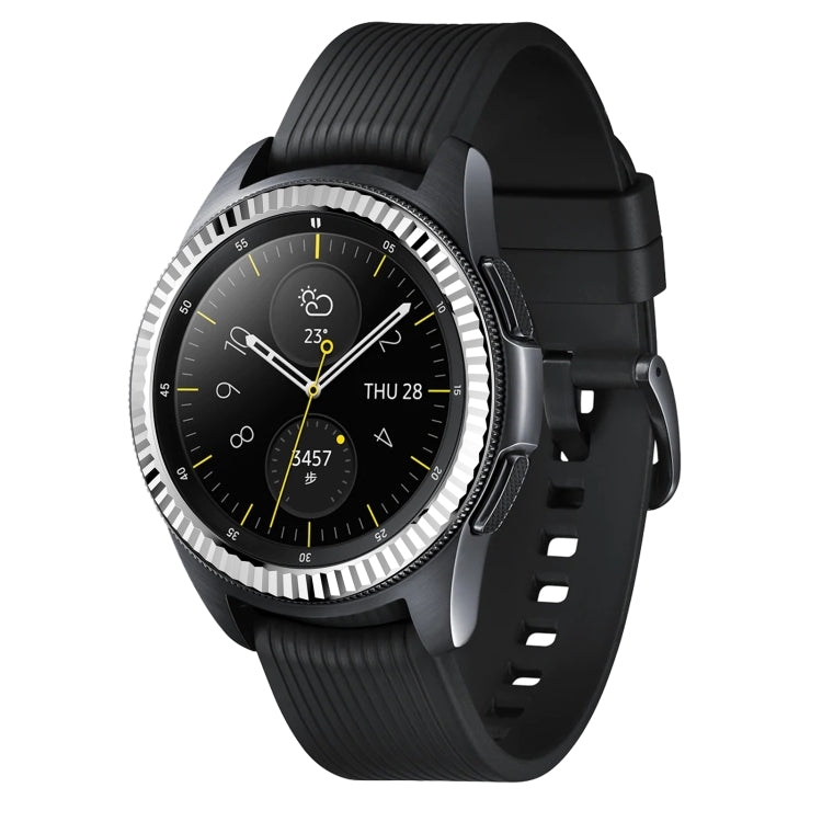 For Samsung Galaxy Watch 42mm Batch Flower Stainless Steel Bezel Ring