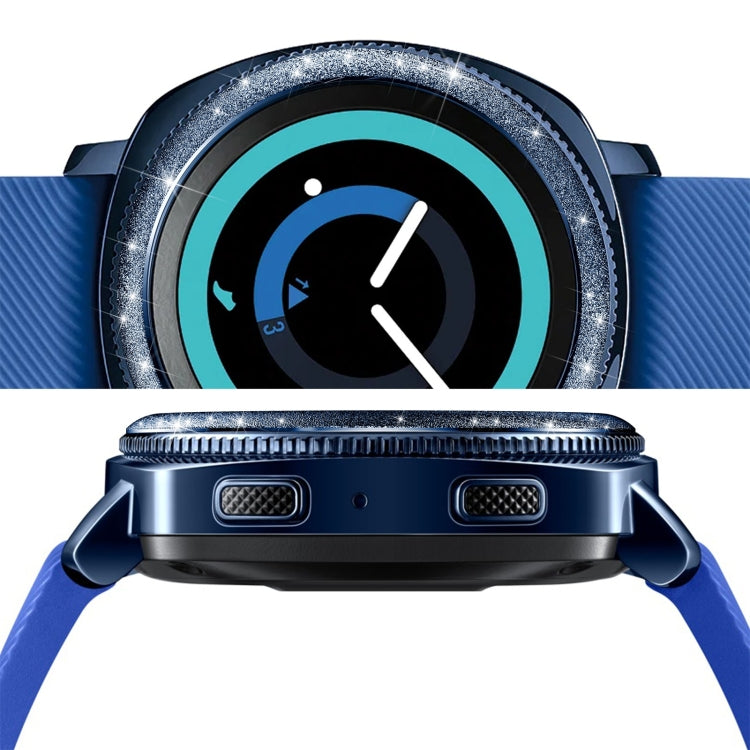 For Samsung Galaxy Watch 42mm Glitter Powder Stainless Steel Bezel Ring