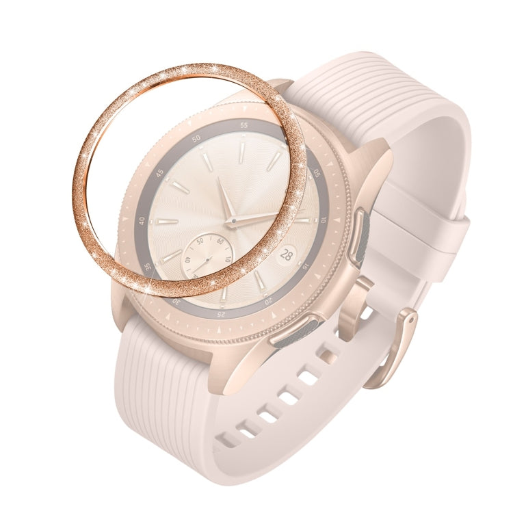 For Samsung Galaxy Watch 42mm Glitter Powder Stainless Steel Bezel Ring