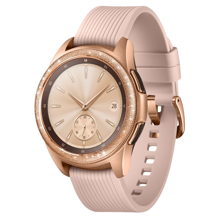 For Samsung Galaxy Watch 42mm Glitter Powder Stainless Steel Bezel Ring
