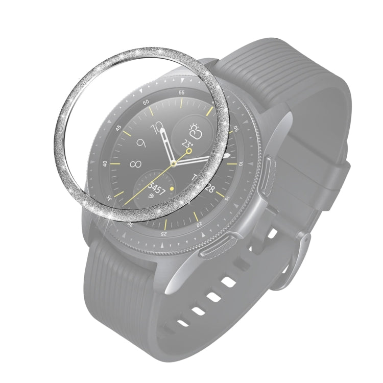 For Samsung Galaxy Watch 42mm Glitter Powder Stainless Steel Bezel Ring